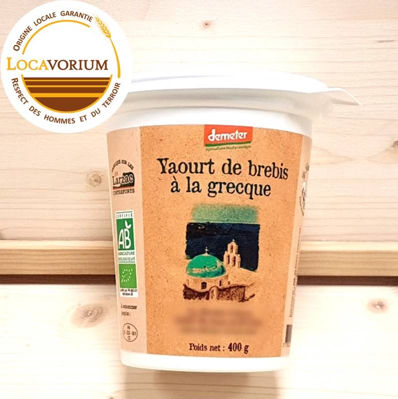 Yaourt au lait de brebis bio, à la grecque 400g (Aveyron - Larzac)